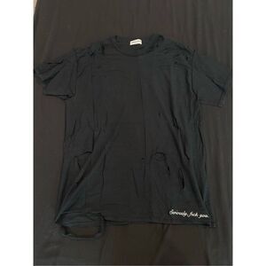 DANIELLE GUIZIO size M seriously, fuck you tee black